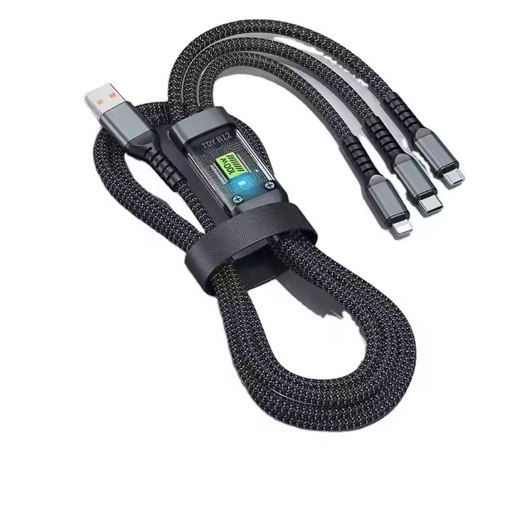 Focuses High Quality 100W 3 In 1 Power Cable Charging USB Cable